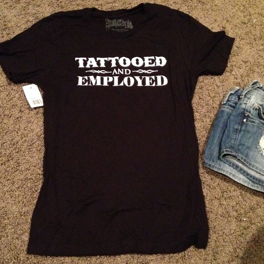 Tattooed and employed tee